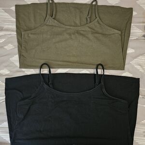 Torrid Olive and Black Camisole Set